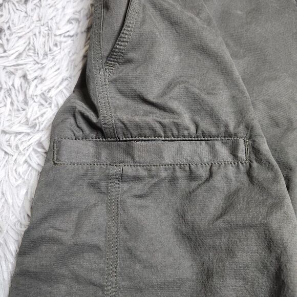 Orvis Shorts Mens 36 Green Gray Performance Outdoor Quick Dry Cargo Pockets Golf - Picture 5 of 12